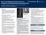 Case Report: Recurrent Metastatic Breast Cancer in Pregnancy Complicated by Uncontrolled Pain by Lauren Chapman, Samantha Damocles, and Laurie Chalifoux