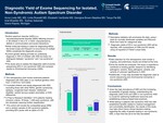 Diagnostic Yield of Exome Sequencing for Isolated, Non-Syndromic Autism Spectrum by Anna Lively, Linda Rossetti, Elizabeth VanSickle, Georgina Brown-Steplitus, Tanya Pai, Ariel Breeden, and Sydney Sabanski