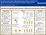 Evaluating Trunnion-Taper Fretting and Corrosion Damage in Anatomic Total Shoulder and Shoulder Hemiarthroplasty Prostheses: A Retrieval Study by Trevor Tooley, Michael Maxwell, Ian R. Penvose, Denise Koueiter, and J. Michael Wiater
