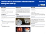 Unilateral nasal obstruction in a pediatric patient-aneurysmal bone cyst
