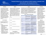 Therapeutic efficacy of zinc in the treatment of COVID-19 patients: A systematic review by Olivia Schimmel and Varna Taranikanti